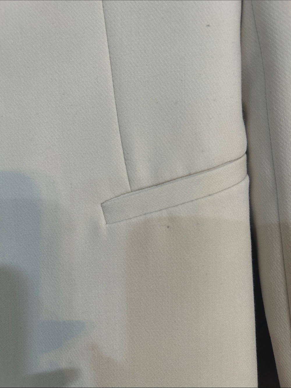 Zara Women's Light Cream Open-Front Blazer - Picture 4 of 7
